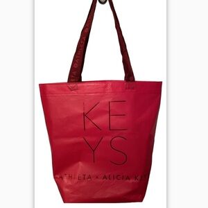 ATHLETA x ALICIA KEYS -- REUSABLE / SHOPPING Bag with shoulder straps - Red